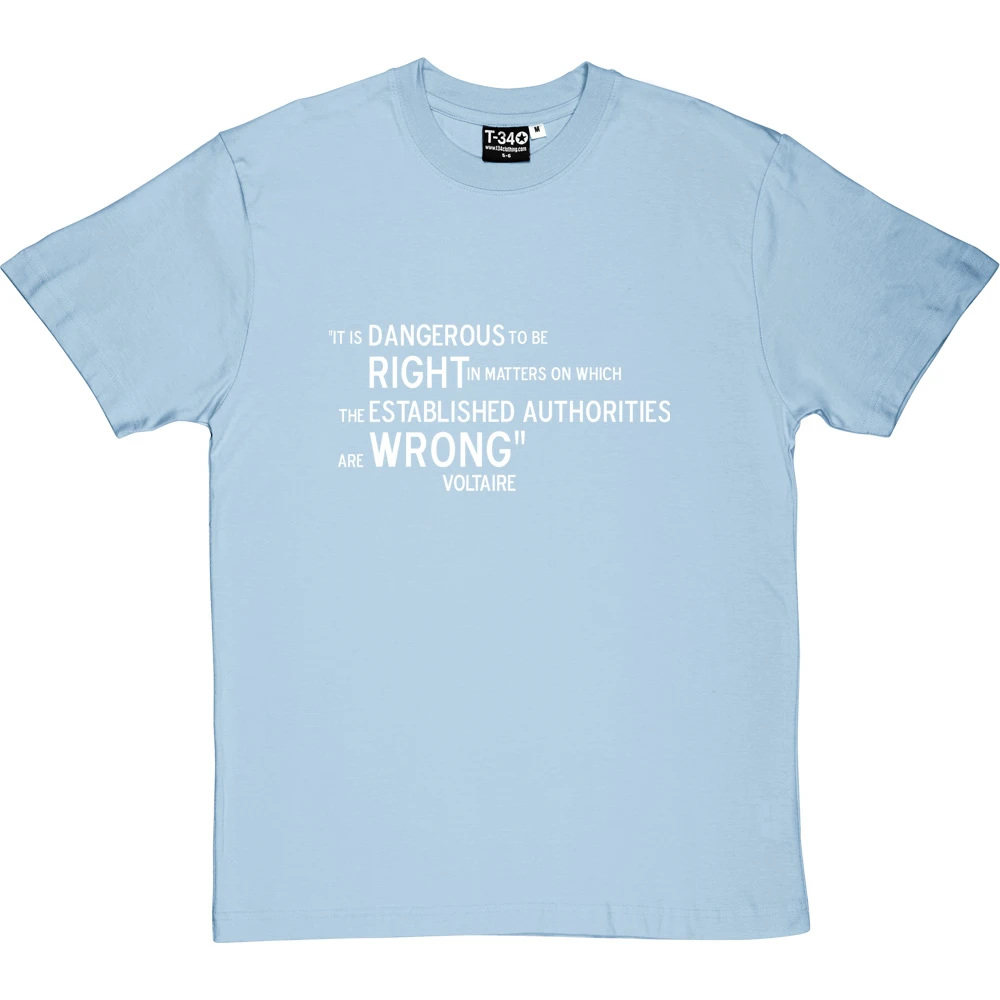 Voltaire "Right And Wrong" Quote T-Shirt 12 Voltaire "Right And Wrong" Quote T-Shirt - Image 12