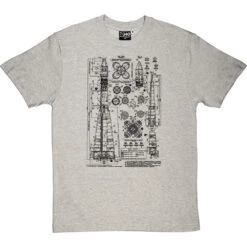 Vostok Diagram T-Shirt -Tshirt Store vostok 1 diagram tshirt 1 lightoxfordtshirt