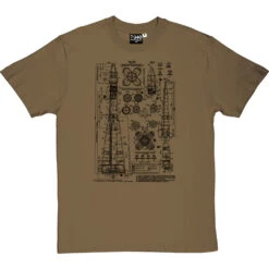 Vostok Diagram T-Shirt -Tshirt Store vostok 1 diagram tshirt 1 olivetshirt