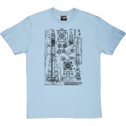 Vostok Diagram T-Shirt -Tshirt Store vostok 1 diagram tshirt 1 skybluetshirt