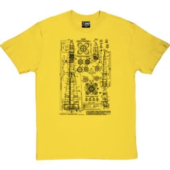 Vostok Diagram T-Shirt -Tshirt Store vostok 1 diagram tshirt 1 yellowtshirt
