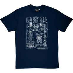 Vostok Diagram T-Shirt -Tshirt Store vostok 1 diagram tshirt 2 navybluetshirt