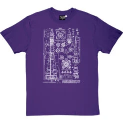Vostok Diagram T-Shirt -Tshirt Store vostok 1 diagram tshirt 2 purpletshirt