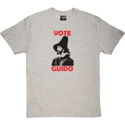 Guy Fawkes "Vote Guido" T-Shirt -Tshirt Store voteguido lightoxfordtshirt