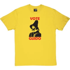 Guy Fawkes "Vote Guido" T-Shirt -Tshirt Store voteguido yellowtshirt