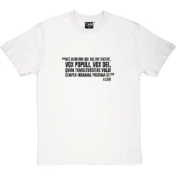 Nec Audiendi Qui Solent Dicere, Vox Populi, Vox Dei T-Shirt -Tshirt Store vox populi tshirt 1 whitetshirt