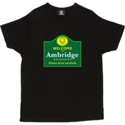 Welcome To Ambridge T-Shirt -Tshirt Store welcome to ambridge tshirt black mens v neck tshirt