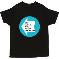 What Exactly Did We Take Back Control Of? T-Shirt -Tshirt Store what exactly did we take back control of tshirt black mens v neck tshirt