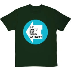 What Exactly Did We Take Back Control Of? T-Shirt -Tshirt Store what exactly did we take back control of tshirt bottlegreentshirt