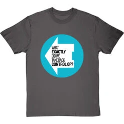 What Exactly Did We Take Back Control Of? T-Shirt -Tshirt Store what exactly did we take back control of tshirt charcoaltshirt