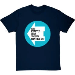 What Exactly Did We Take Back Control Of? T-Shirt -Tshirt Store what exactly did we take back control of tshirt navybluetshirt