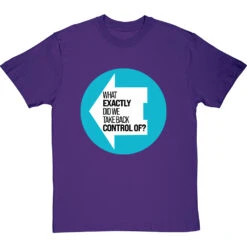 What Exactly Did We Take Back Control Of? T-Shirt -Tshirt Store what exactly did we take back control of tshirt purpletshirt