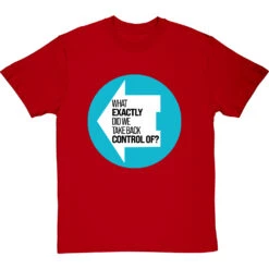 What Exactly Did We Take Back Control Of? T-Shirt -Tshirt Store what exactly did we take back control of tshirt redtshirt