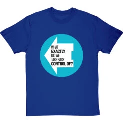 What Exactly Did We Take Back Control Of? T-Shirt -Tshirt Store what exactly did we take back control of tshirt royalbluetshirt