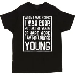 When I Was Young I Was Poor T-Shirt -Tshirt Store when i was young i was poor tshirt 2 black mens v neck tshirt