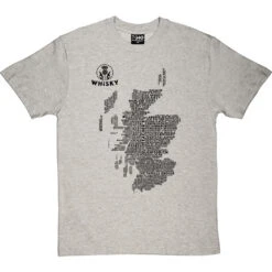 Scottish Whisky Typography Map T-Shirt 28 Scottish Whisky Typography Map T-Shirt -Tshirt Store whisky type map tshirt 1 lightoxfordtshirt