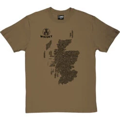 Scottish Whisky Typography Map T-Shirt 37 Scottish Whisky Typography Map T-Shirt -Tshirt Store whisky type map tshirt 1 olivetshirt