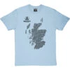 Scottish Whisky Typography Map T-Shirt