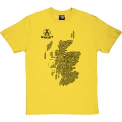 Scottish Whisky Typography Map T-Shirt 30 Scottish Whisky Typography Map T-Shirt -Tshirt Store whisky type map tshirt 1 yellowtshirt