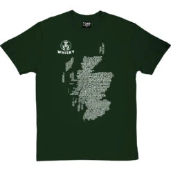 Scottish Whisky Typography Map T-Shirt 26 Scottish Whisky Typography Map T-Shirt -Tshirt Store whisky type map tshirt 2 bottlegreentshirt