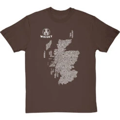 Scottish Whisky Typography Map T-Shirt 23 Scottish Whisky Typography Map T-Shirt -Tshirt Store whisky type map tshirt 2 hazelnuttshirt