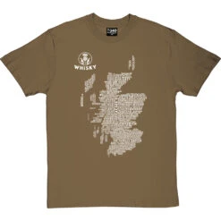 Scottish Whisky Typography Map T-Shirt 25 Scottish Whisky Typography Map T-Shirt -Tshirt Store whisky type map tshirt 2 olivetshirt