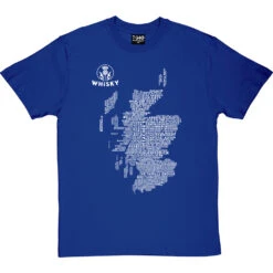 Scottish Whisky Typography Map T-Shirt 33 Scottish Whisky Typography Map T-Shirt -Tshirt Store whisky type map tshirt 2 royalbluetshirt