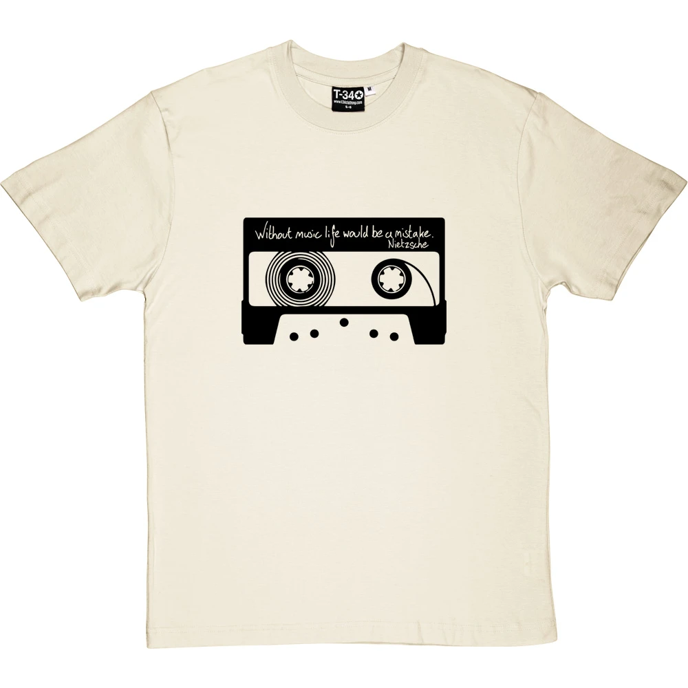 Friedrich Nietzsche "Without Music" Quote T-Shirt 6 Friedrich Nietzsche "Without Music" Quote T-Shirt - Image 6