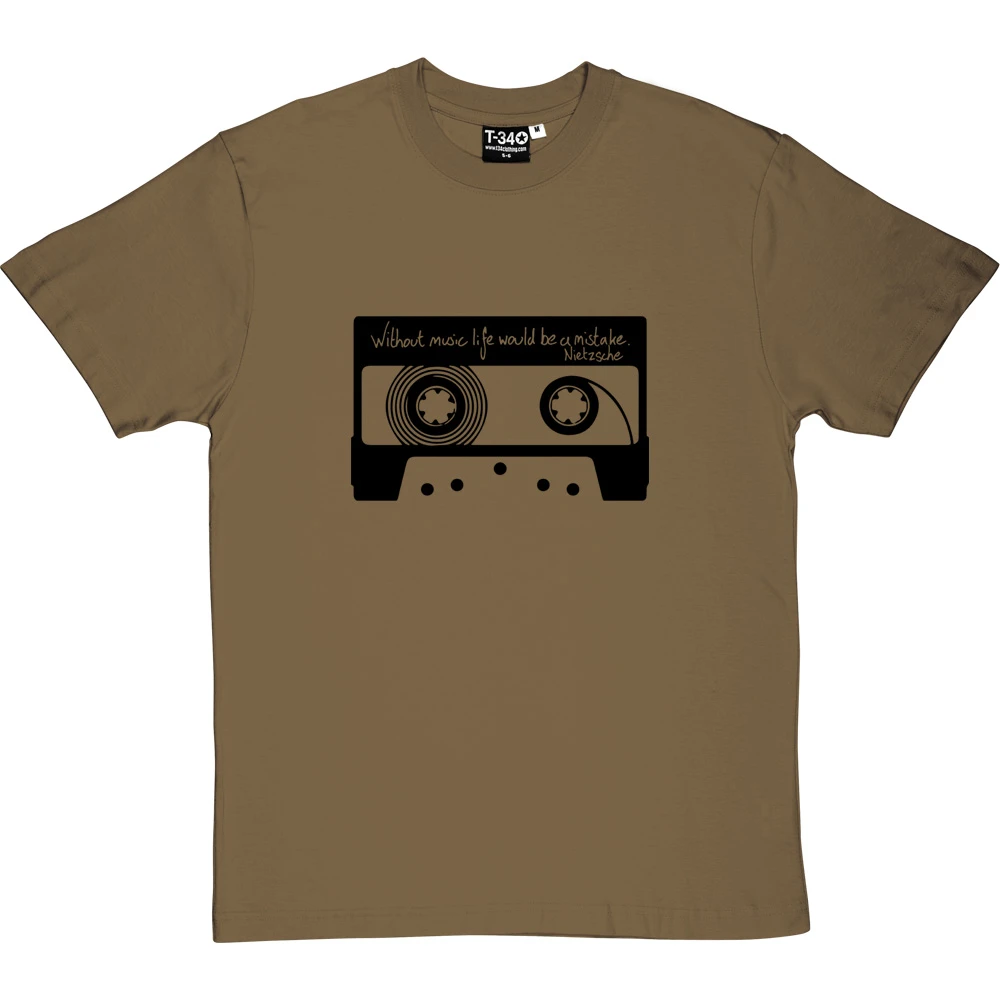 Friedrich Nietzsche "Without Music" Quote T-Shirt 15 Friedrich Nietzsche "Without Music" Quote T-Shirt - Image 15