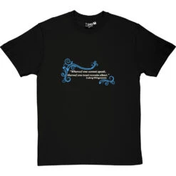 Ludwig Wittgenstein "Silent" Quote T-Shirt -Tshirt Store wittgenstein silent tshirt 178 blacktshirt