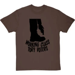 Working Class Tory Voters (Shooting Themselves In The Foot) T-Shirt -Tshirt Store working class tory voters tshirt 1 hazelnuttshirt