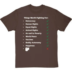 Things Worth Fighting For T-Shirt -Tshirt Store worth fighting for tshirt hazelnuttshirt