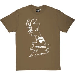 Yorkshire Right, Everywhere Else Wrong T-Shirt -Tshirt Store yorkshire right wrong tshirt 2 olivetshirt