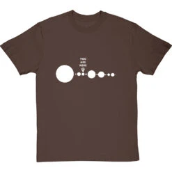 You Are Here (Solar System) T-Shirt -Tshirt Store you are here tshirt 2 hazelnuttshirt