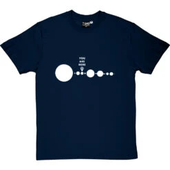 You Are Here (Solar System) T-Shirt -Tshirt Store you are here tshirt 2 navybluetshirt