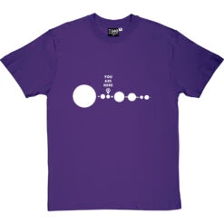 You Are Here (Solar System) T-Shirt -Tshirt Store you are here tshirt 2 purpletshirt