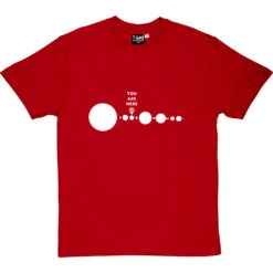 You Are Here (Solar System) T-Shirt -Tshirt Store you are here tshirt 2 redtshirt