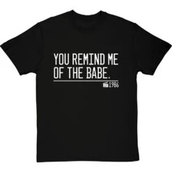 You Remind Me Of The Babe T-Shirt -Tshirt Store you remind me of the babe quote tshirt 2 blacktshirt