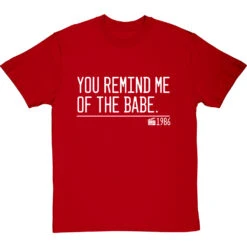 You Remind Me Of The Babe T-Shirt -Tshirt Store you remind me of the babe quote tshirt 2 redtshirt