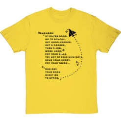 " Your Boss Might Go To Space" T-Shirt -Tshirt Store your boss might go to space tshirt 1 yellowtshirt