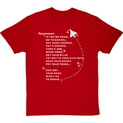 " Your Boss Might Go To Space" T-Shirt -Tshirt Store your boss might go to space tshirt 2 redtshirt